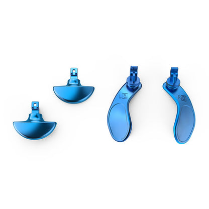 Blue DIY Steel Back Paddles For PS5 Edge Controller Interchangeable Back Button
