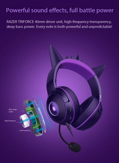 Razer x Pokémon Gengar Kraken V2 Wired Headset Headphone Limited Edition