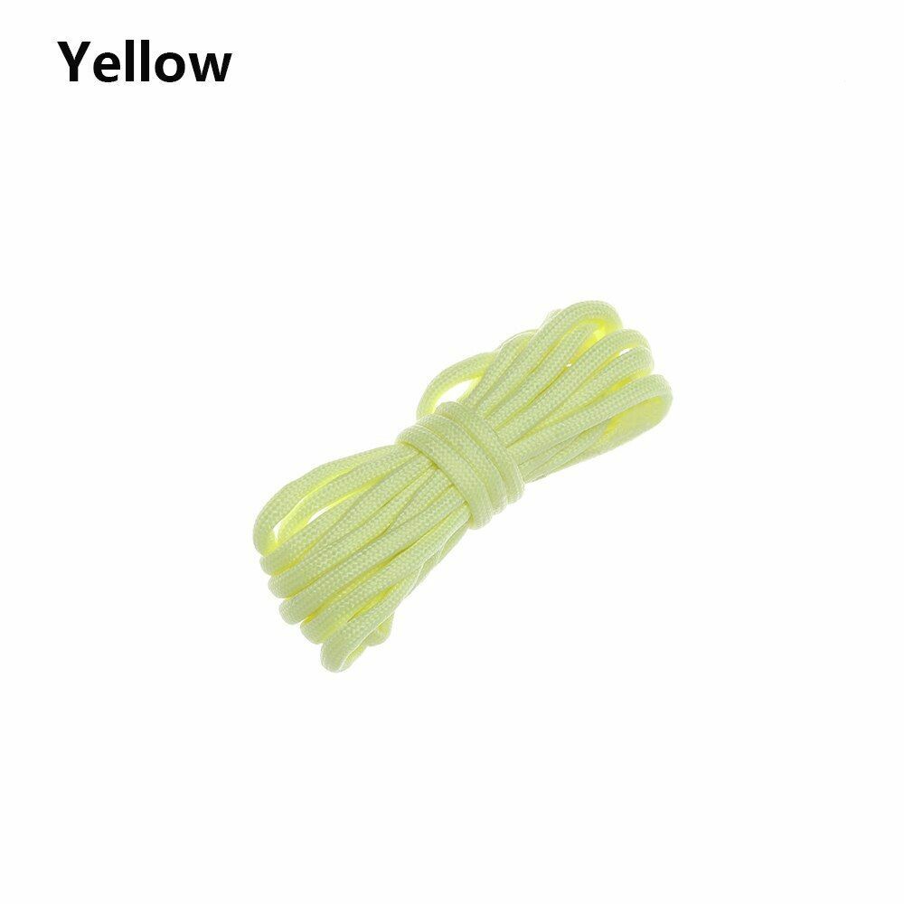Glowing Luminous Paracord550 100FT Parachute Lanyard Rope 9 Strands core 1/5/10M