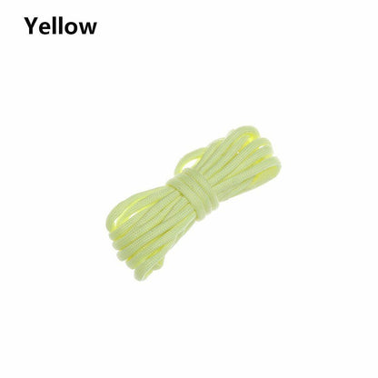Glowing Luminous Paracord550 100FT Parachute Lanyard Rope 9 Strands core 1/5/10M