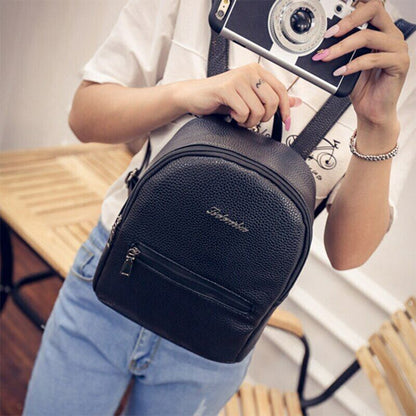 Design Girls Leather School Bag Travel Backpack Satchel Women Shoulder Bag Gifts