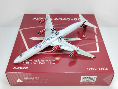 1:400 Phoenix Virgin atlantic AIRBUS A340-600 Airplane Diecast Aircraft Model