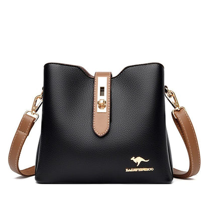 Large Shoulder Bag Synthetic Leather Messenger Bags Fashion Tote Luxury Handbag