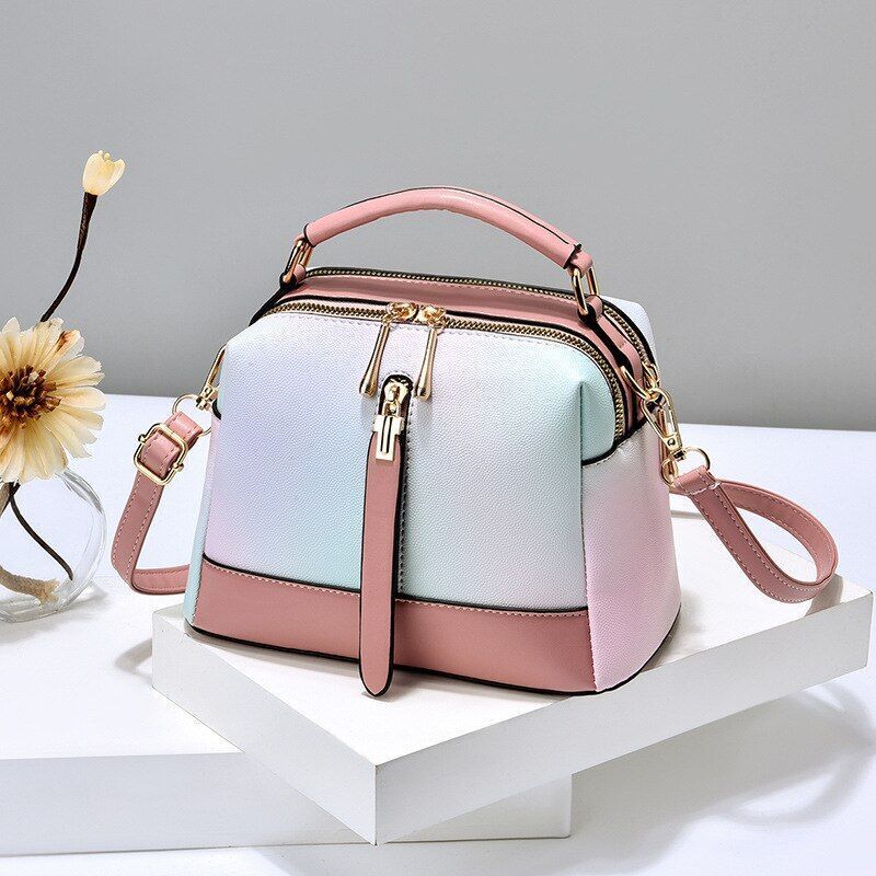 Fashion Bag Gradient Small Tote Crossbody Purse Shoulder Crossbody Bag Polyester