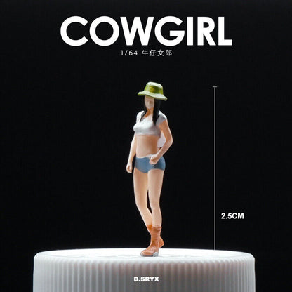 1/64 Figure Model Sexy Girl Model Boy Model City Street Mini Scene Doll