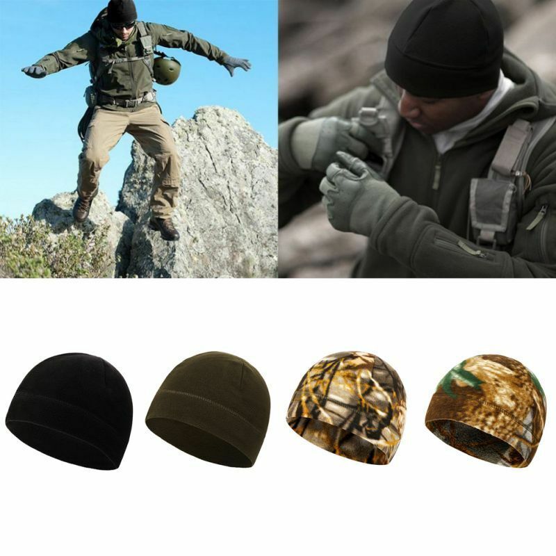 Outdoor Hat Winter Warm Fleece Velvet Thicken Hooded Cap Sports Cycling Hiking