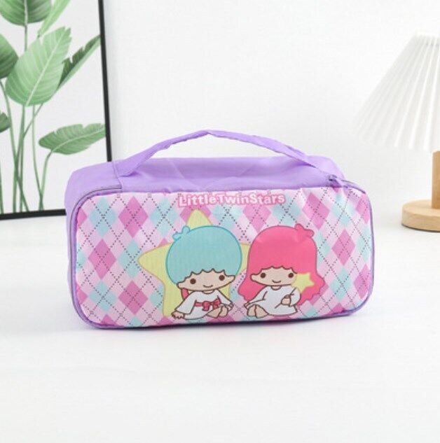 Cartoon Portable Women's Underwear Storage Bag Travel Cosmetics Storage