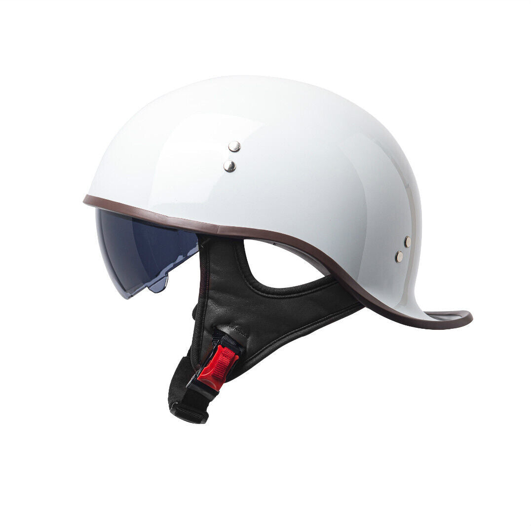 Retro Lightweight Open Face Motorcycle Helmet Fashion Helmet with Internal Visor