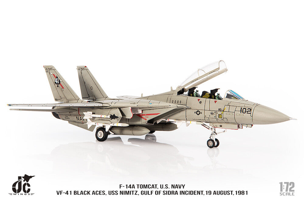 1:72 JC Wings Grumman F-14A Tomcat U.S. NAVY VF-41 Fighter Diecast Plane Model