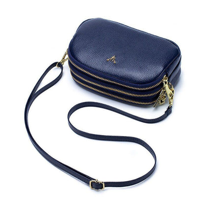 Casual Crossbody Bag Retro Shoulder Bag Flap Cow Leather Messenger Bags Handbags