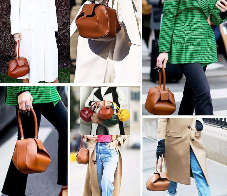 Women Celebrity Purse Royal Wedding Bag Demi Nina Bag Genuine Leather Handbag