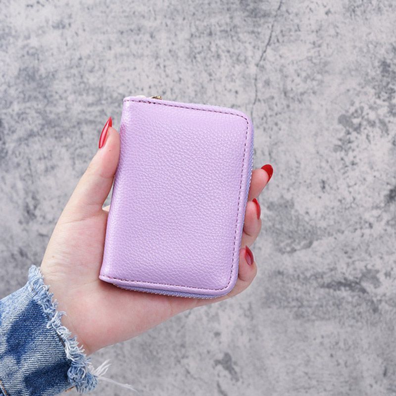 Synthetic Leather Wallet ID Credit Card Holder Wallet Small Coin Purse Money Bag