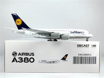 1:400 JC Wings Lufthansa AIRBLUS A380 Passenger Airplane Diecast Aircraft Model