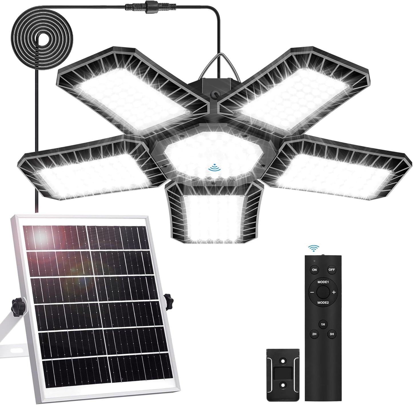 Solar Shed Light Indoor Outdoor, Upgrade Large 267LED Solar Powered Motion Senso
