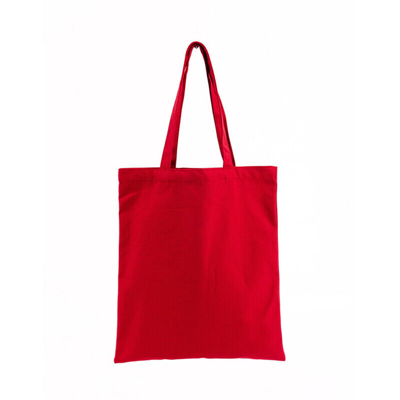 Solid Color Canvas Bags Shopping StorageBags Tote Bag Eco-friendly Shopping Bags