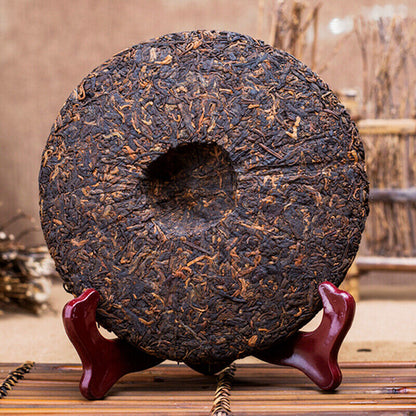 Mengku Rongshi Lincang 2014 Shu Puer Mu Ye Chun 3yr Aged 400g Pu'er Ripe Pu-erh