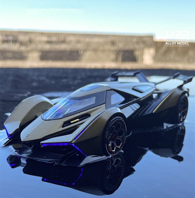 1:24 Lamborghini V12 Vision VGT Diecast Mode Car Vehicle Sound Light Kids Gifts