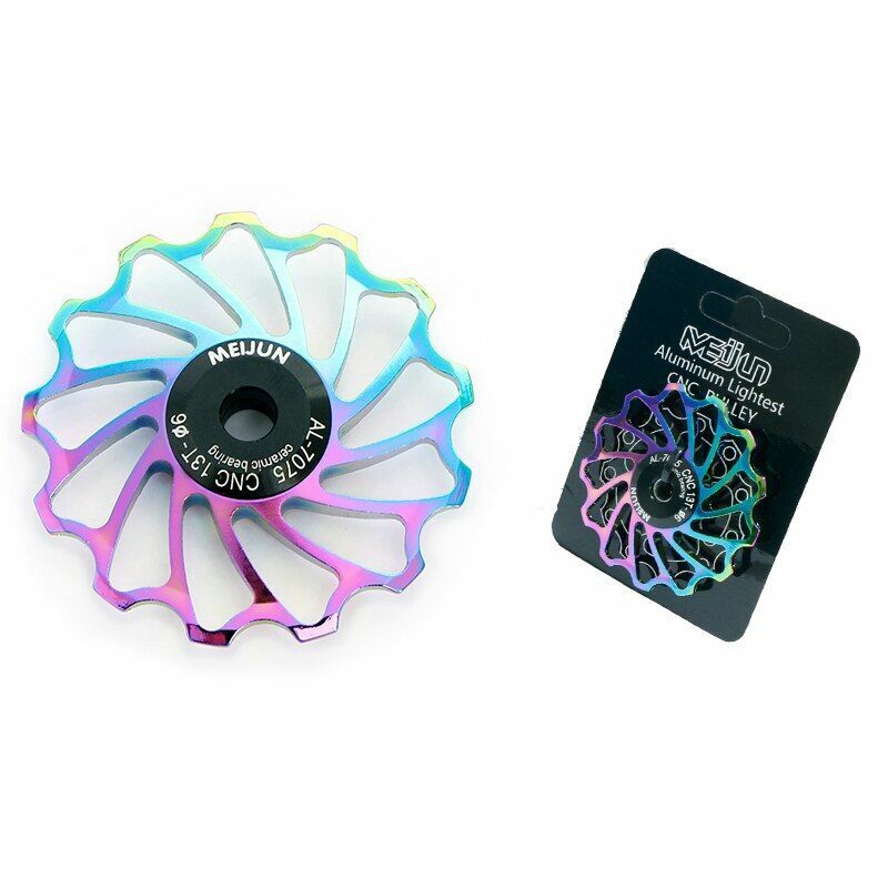 Rear Derailleur Guide Wheel 2pcs MTB Road Bike Ceramic Pulley 7005 11T Cycling