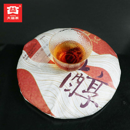 TIAN CHUN * 2019 TAETEA Menghai Dayi Puerh Pu'er Pu-erh Ripe Cake Tea 300g Box