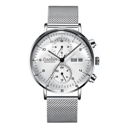 Automatic Men's Mechanical Luxury Watch Buisness 3atm Hour Date Month Multi Dial