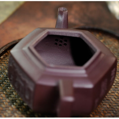 Chinese Real Yixing Zisha Teapot Zi Ni Purple Grit Pot Full Handmade Orignal Ore