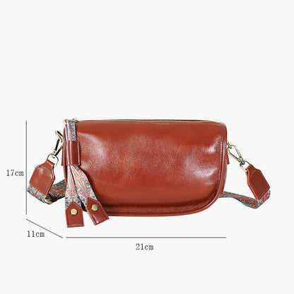 New retro head layer cowhide bag crossbody bag leather shoulder women's bag
