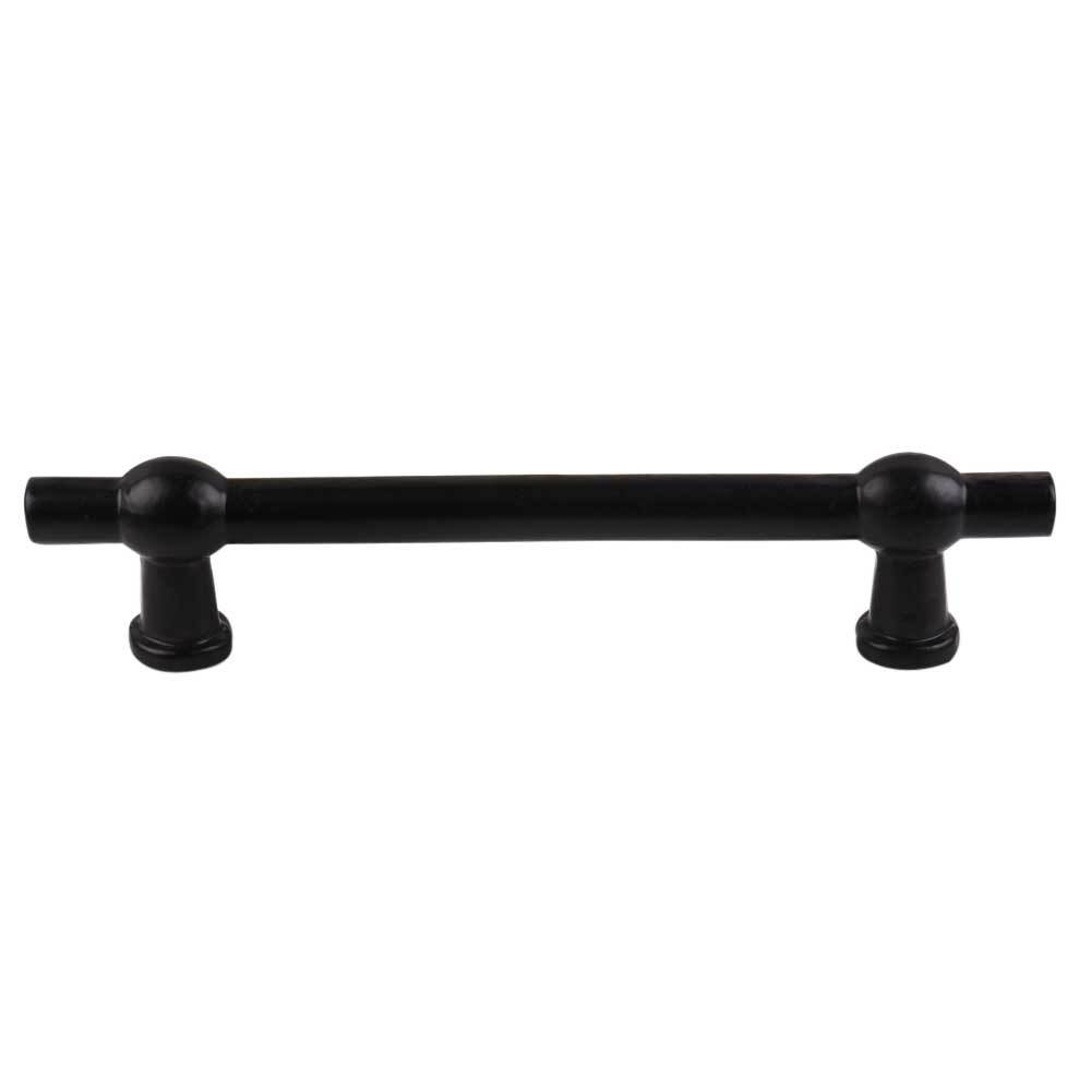 Set of 2 Matte Black Iron Bar Cabinet Pull Handle For Home Decor Bar