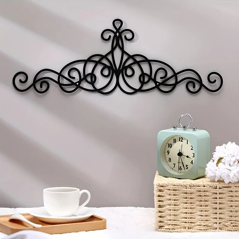 Metal Wall Decor, Metal Scroll Wall Art Decor, Rustic Iron Wall Medallion