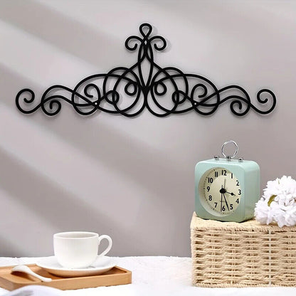 Metal Wall Decor, Metal Scroll Wall Art Decor, Rustic Iron Wall Medallion