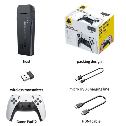 M8S TV game console 2.4G wireless Bluetooth handle, HDMI high definition 4k