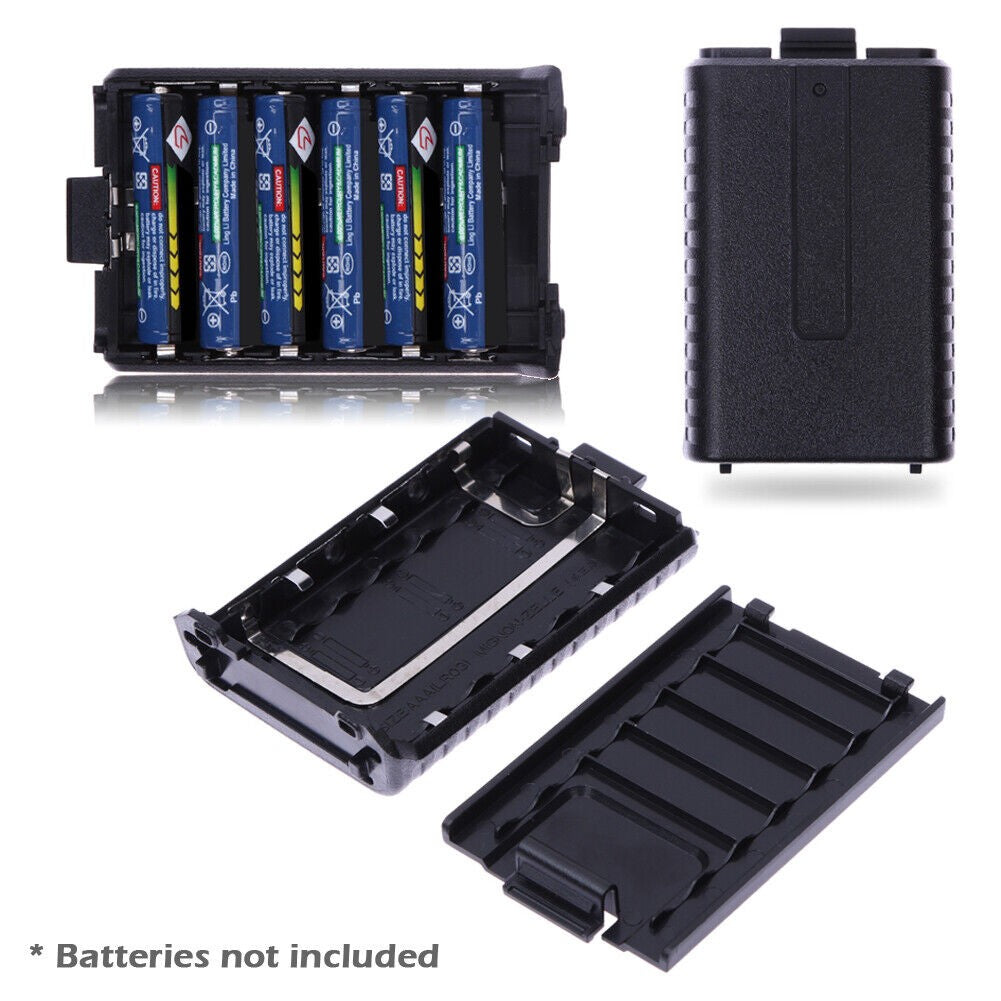 6xAAA Battery Case Shell Cover For BaoFeng UV5R/UV-5R III/UV5RB/UV5RE/UV5REPLUS