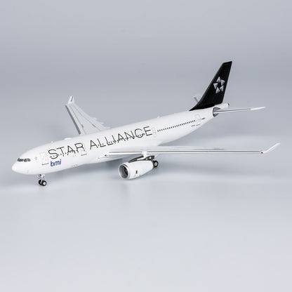 1:400 NG Model bmi STAR ALLIANCE AIRBUS A330-200 Airplane Diecast Aircraft Model