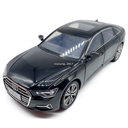 1/24 Scale 2022 Audi A6L Model Car Metal Diecast Toy Vehicle with Light Sound