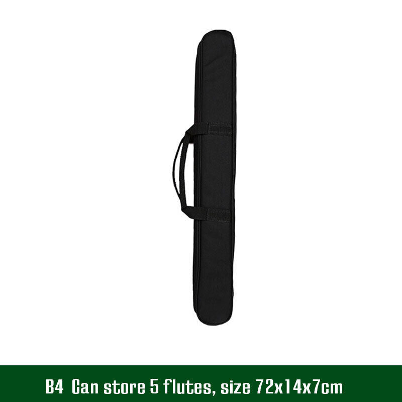 Portable Flute Bag Backpack Canvas Flute Storage Case Instrument Accessories
