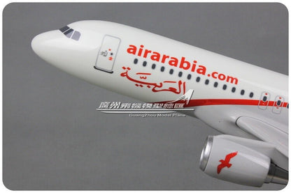 47CM Air Arabia AIRBUS A320 CN-NMA Passenger Airplane Resin Aircraft Plane Model