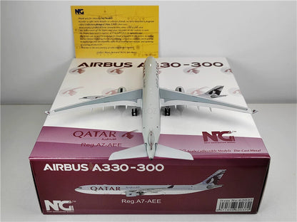 NG Models QATAR Airways for Airbus A330-300 A7-AEE 1:400 Plane Pre-built Model