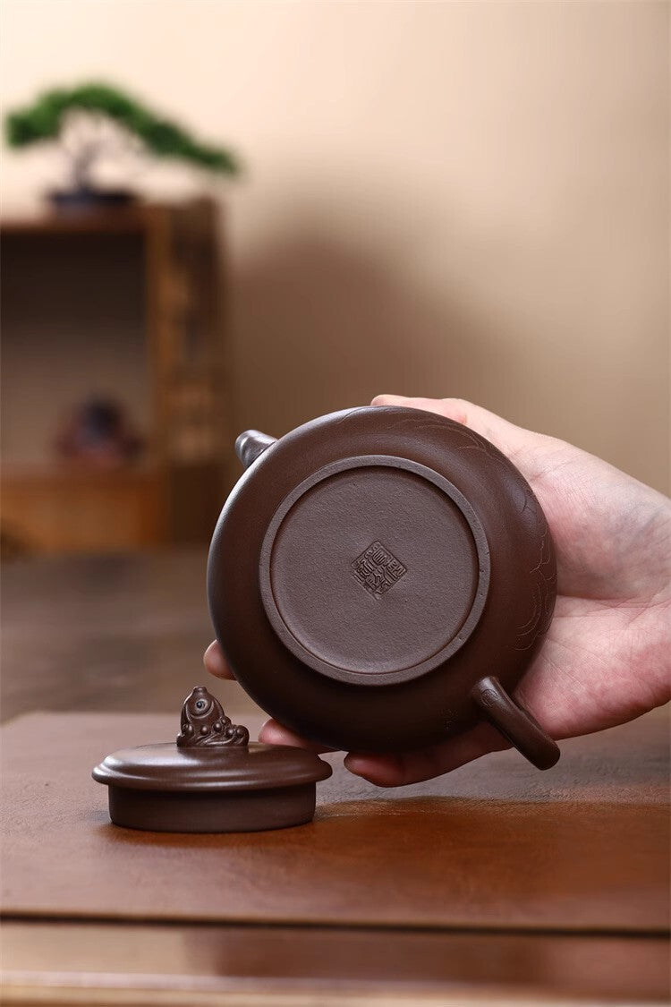 300cc chinese Yixing Handmade Zisha teapot Purple clay YuNian Gongfu Tea Pot