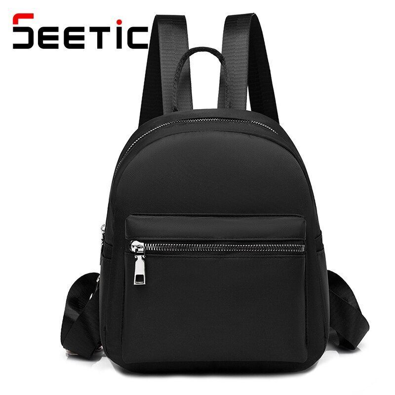 Waterproof Oxford Backpack School Bag Travel Small Bags Multifunction 21*9*25 CM