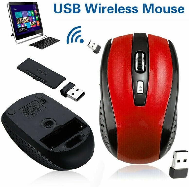 Wireless Optical Mouse Mice 2.4GHz USB Receiver For Laptop PC Computer DPI lot