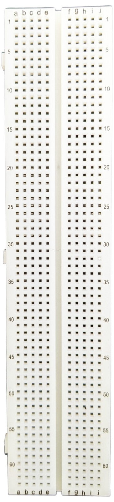 Solderless Breadboard - 6.5" x 1.4" - 630 Contact Points
