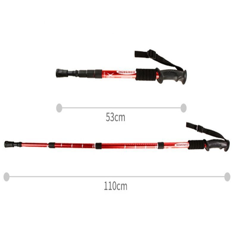 Outdoor Hiking Walking Stick Camping Telescopic Aluminum Alloy Trekking Poles