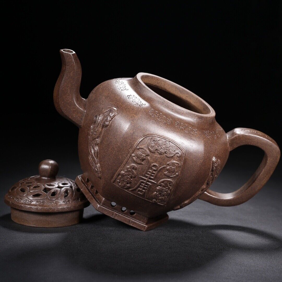 Vintage Chinese Yixing Purple Clay Teapot Zisha Ceremony Teaware Collection Rare
