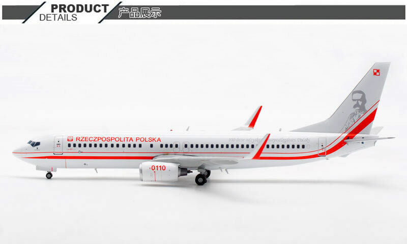 1:200 JC Wings RZECZPOSPOLITA POLSKA BOEING 737-800 Plane Diecast Aircraft Model
