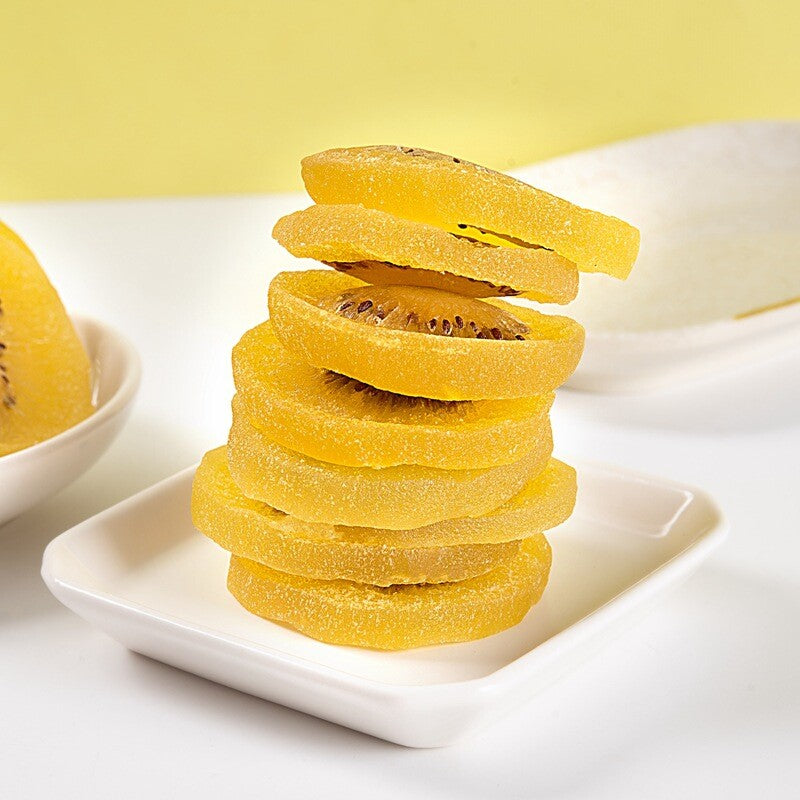 Yellow Heart Kiwifruit Slices Dried Kiwifruit Candied Fruits Casual Snacks- 500g