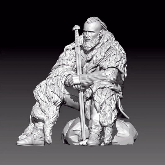 1/24 resin figure model kit Viking Knight Unassembled Unpainted