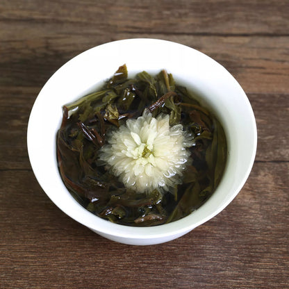 500g 2017 Year White Chrysanthemum Yunnan puer Pu'er Puerh Tea Raw Ball Tuo