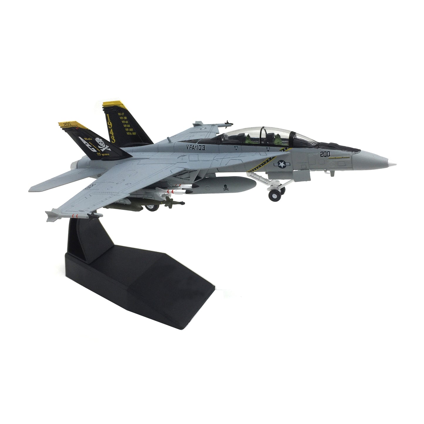 1;100 American F/A-18F Alloy Fighter Aircraft Model Militaryt Plane Display
