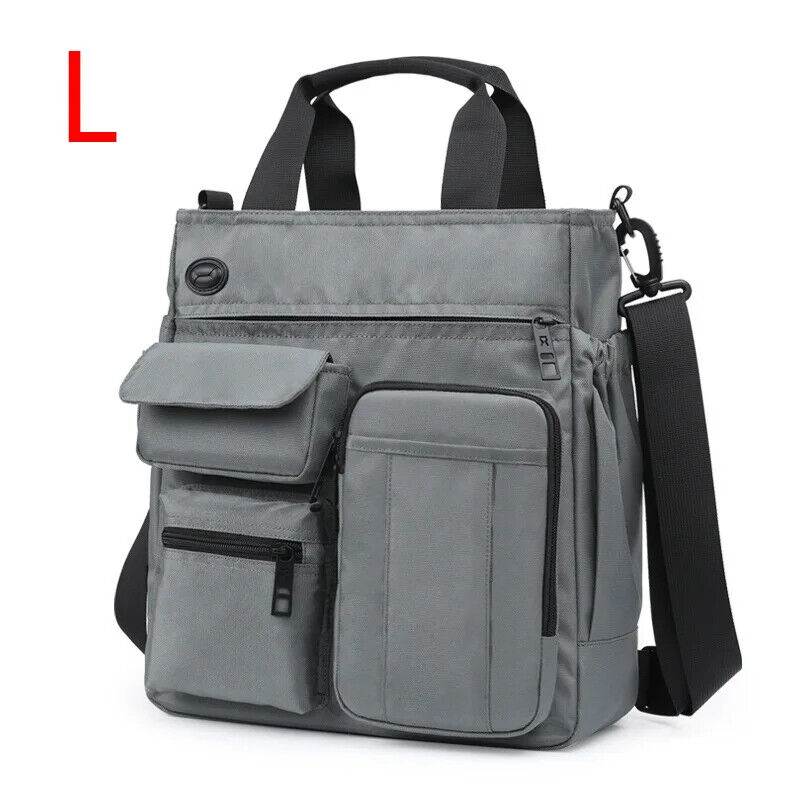 Men Bag Hole Shoulder Crossbody Bag Oxford Travel Handbag Storage Bags