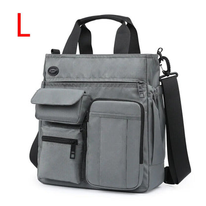 Men Bag Hole Shoulder Crossbody Bag Oxford Travel Handbag Storage Bags