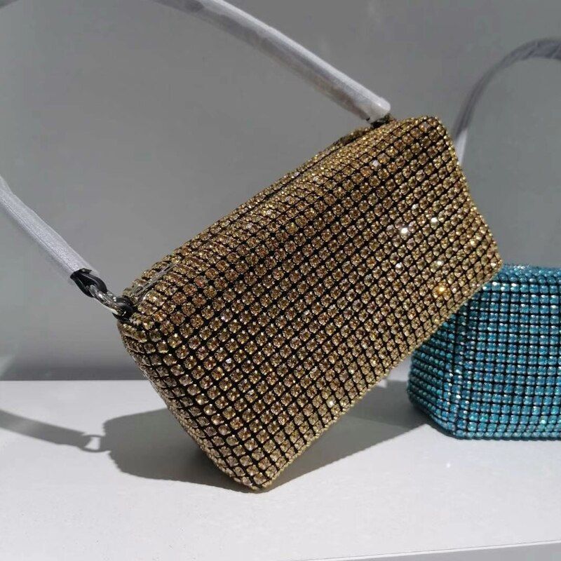 Evening Bag Purse Clutch Wedding Small Handbag Women Rhinestone Shoulder Bag 1PC